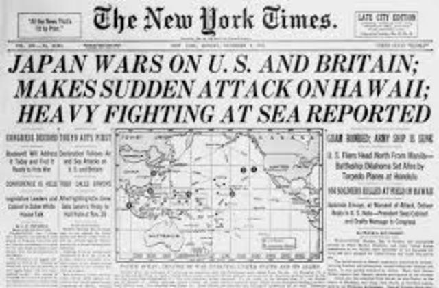 Britain and US Declare War on Japan