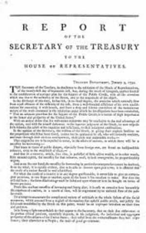 Proposed a Bank of the U.S.