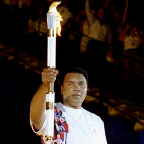Muhammad Ali Lights the Olympic Torch