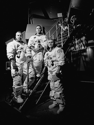 Apollo 8 orbits the Moon