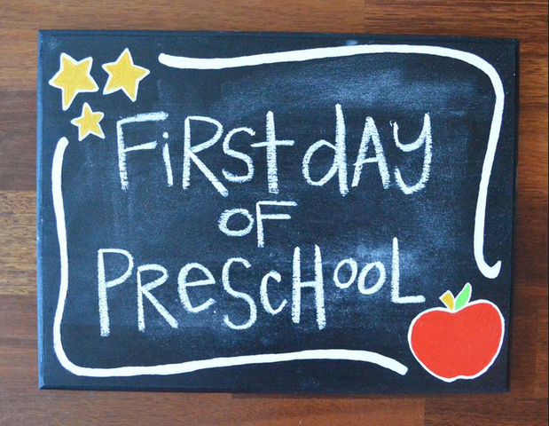First day of preeschool school
