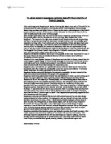 Napoleanic Reforms and Benifits of People