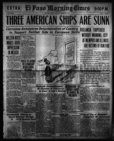 City of Memphis, Illinois and Vigilancia all US ships sunk by Germans