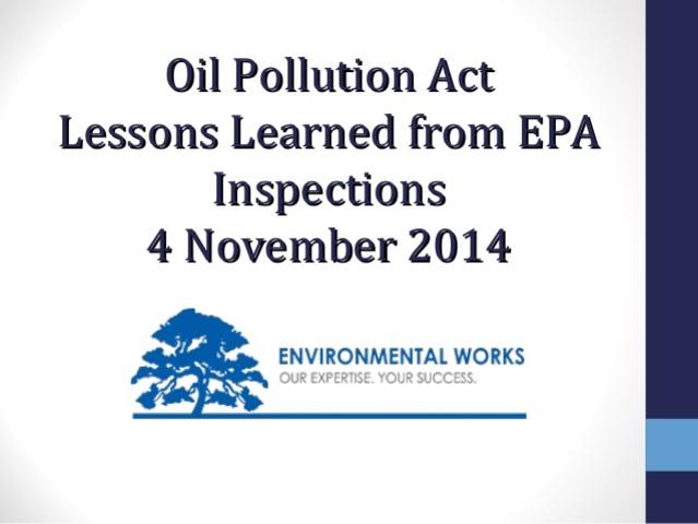 Summary of the Oil Pollution Act
