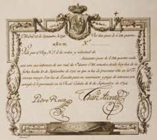 Promulgación de la Real Cédula de Consolidación de Vales