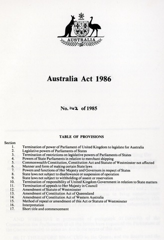 The Australia act