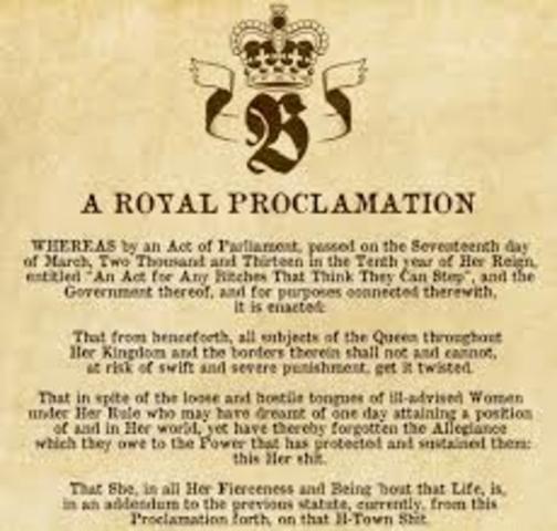 The Royal Proclamation