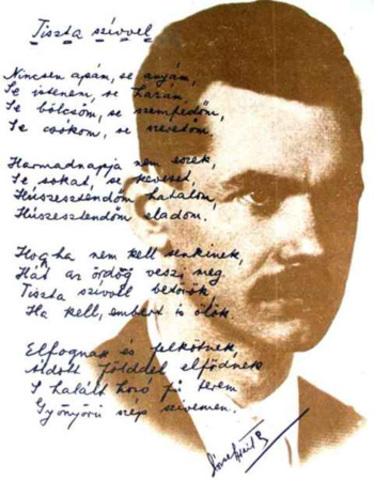 Tiszta szívvel c. vers