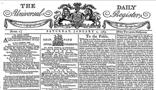 The Daily Universal Register