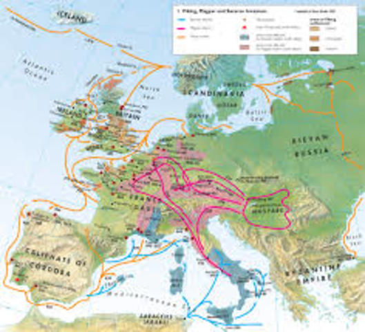 Beginning of Viking Invasions