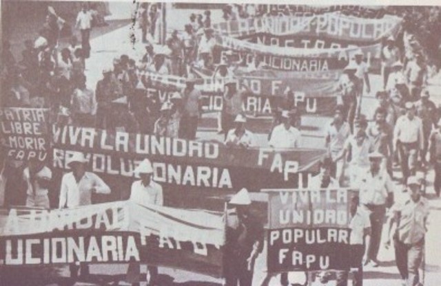 marcha organizada por la Unidad Revolucionaria