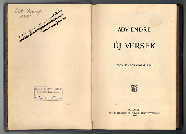 A harmadik, egyben első igazán "adys" hangú kötet: Új versek