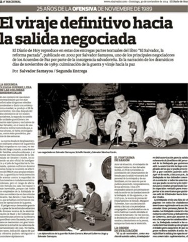 El FMLN presentó en Washington su plataforma para negociar