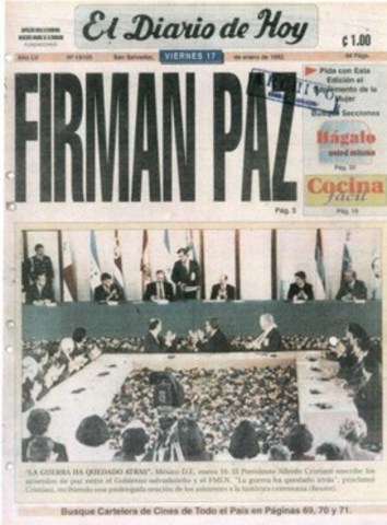 firma de los Acuerdos de Paz