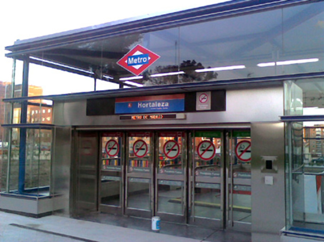 Construcción estación de Hortaleza (Metro)