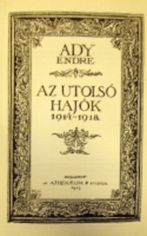 Posztumusz kötet: Az utolsó hajók