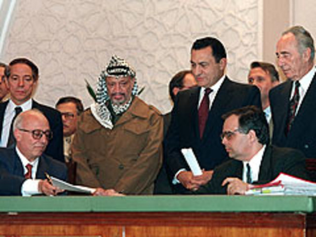 The PLO and Israela grred