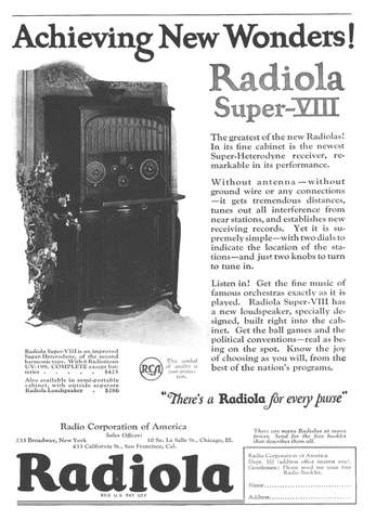 Radiola - David Sarnoff