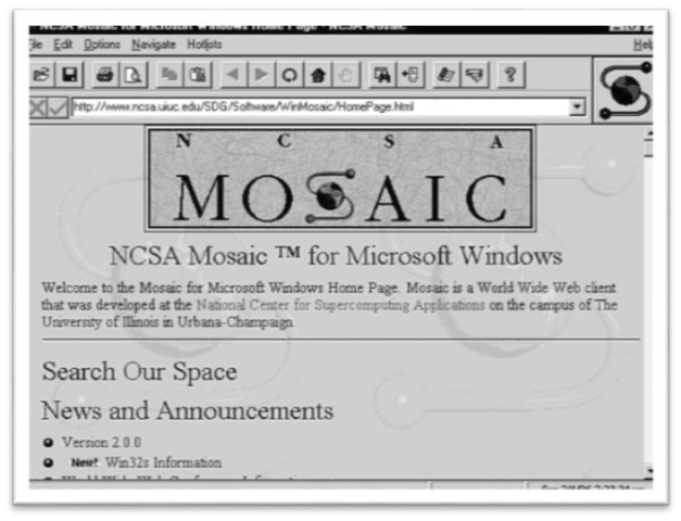 Mosaic, primer navegador grafico