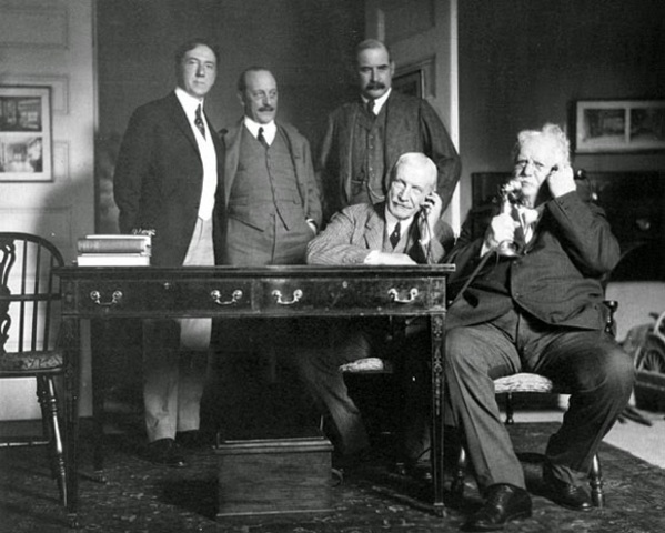 A. Graham Bell placed the first trans-Atlantic phone call.