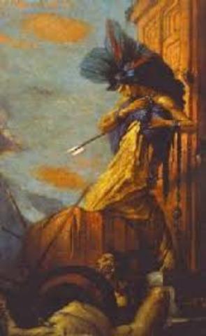 Cortes kills Montezuma