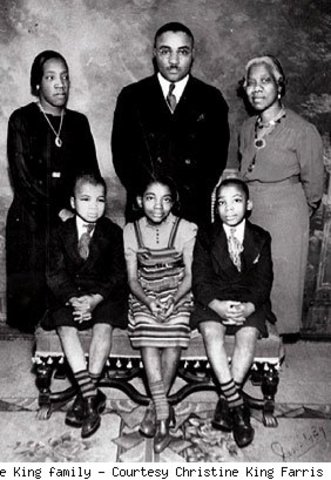 martin luther king jr childhood