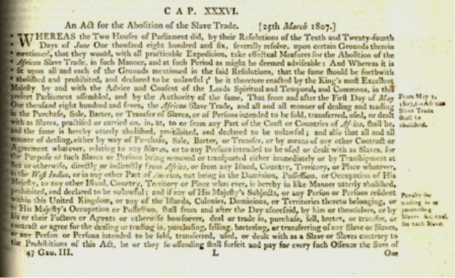 Slave Trade Act of 1807