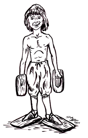 Benjamin Franklin invents the swim fins.