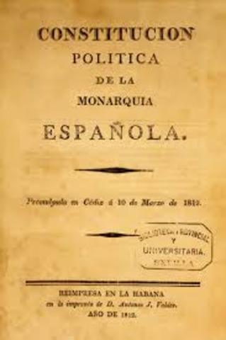 Se creo la consitucion españoloa