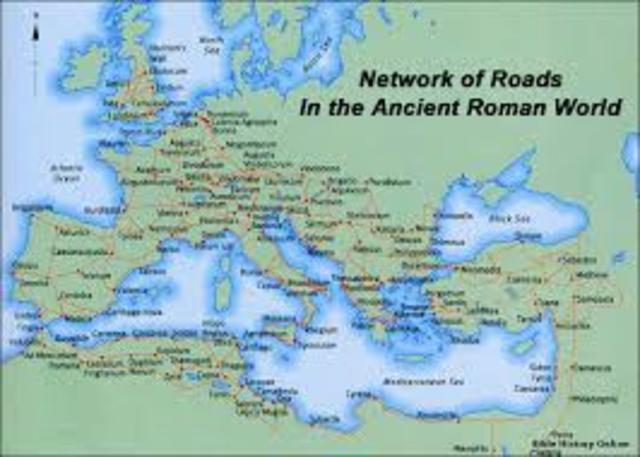 Roman Empire Roads (500 b.C)