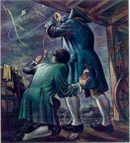 Franklin's Kite Experiment leaded to knowledge in electricity