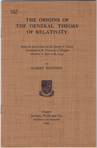 Einstein completes the General Theory of Relativity