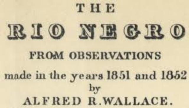 Wallace Publishes Palm Trees of the Amazon and A narrative of Travels on the Amzon and Rio Negro
