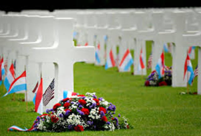 Memorial Day -  the last Monday in May