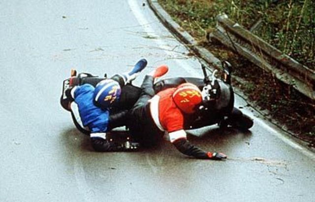 Accidente en moto