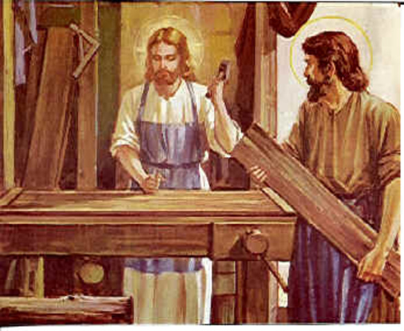 jesus works as a carpenter