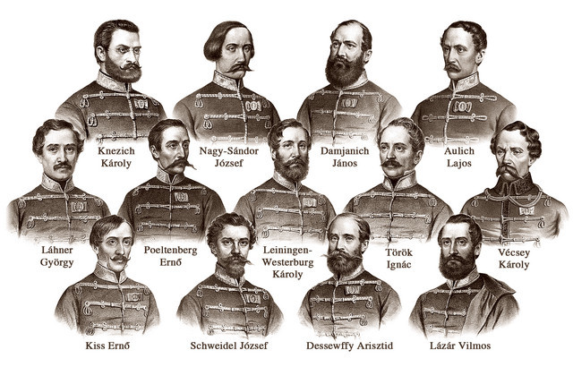 Aradi vértanúk kivégzése