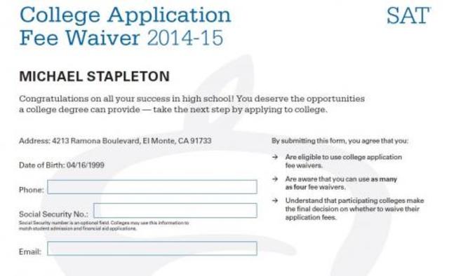 The SAT begins offering fee waivers