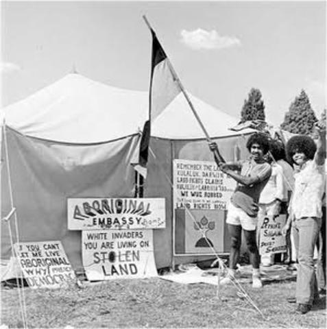 Aboriginal Tent Embassy Established