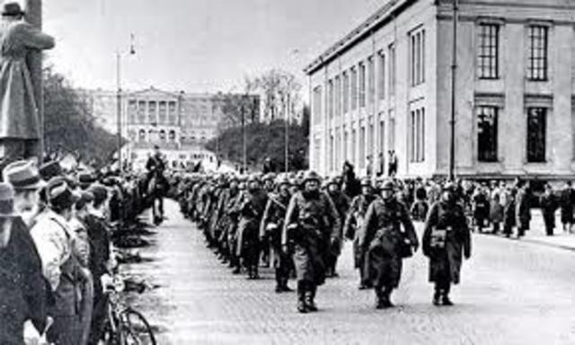 Tyskland ockuperar Danmark och Norge