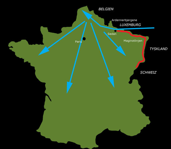 Invasion av Belgien Holland och Frankrike