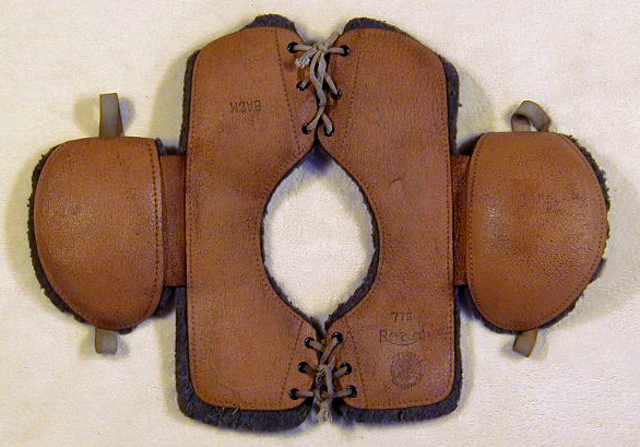 Shoulder Pads are used in football for the first time. (Tech)