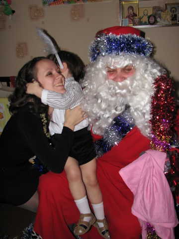 Знакомство с Дедом Морозом))