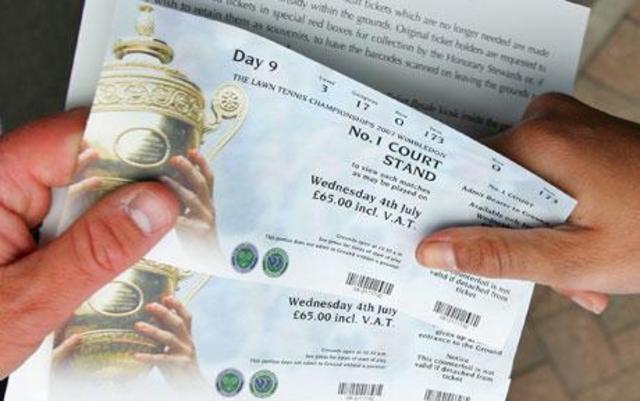 Buy my Wimbledon ticket online.