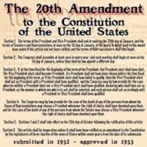 20th Amendment