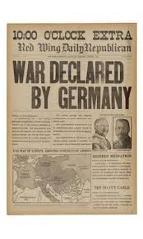 Beginning of World War I