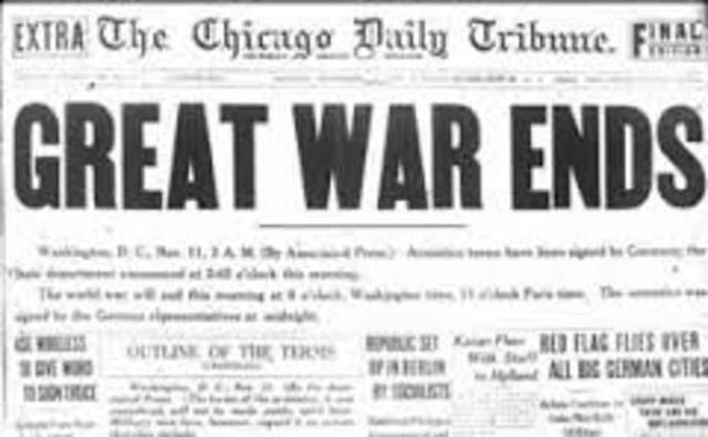 End of World War I