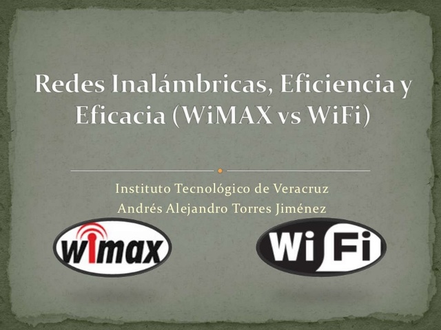 wifi y wimax