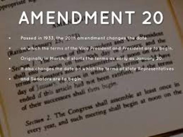 20th Amendment