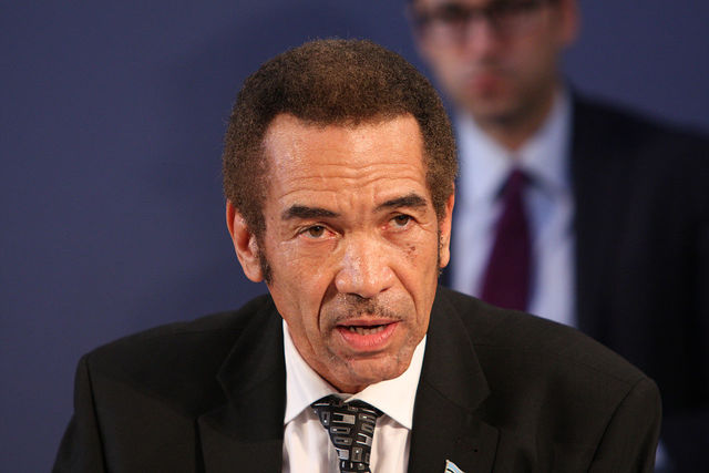 Ian Khama, eldest son Seretse Khama was elected president